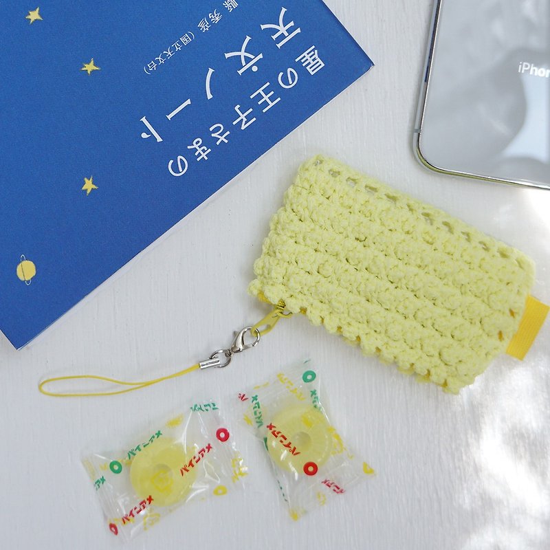 Ba-ba handmade picotte knitting zipper mini-pouch  No.MFP3