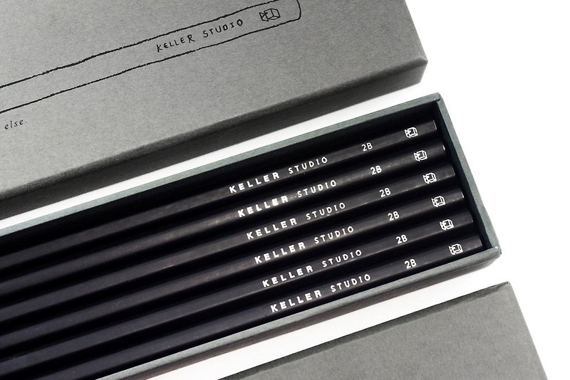 设计师2B铅笔组—深灰款 - 铅笔/自动铅笔 - 其他材质 灰色