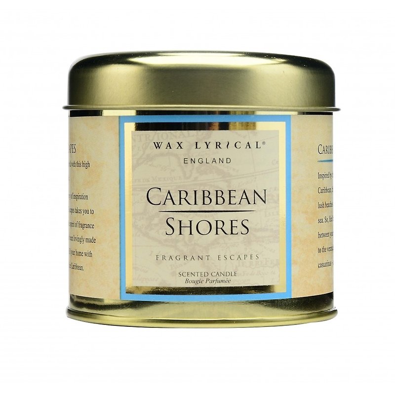 【Wax Lyrical】英伦蜡烛 FE系列 加勒比海岸 锡罐装蜡烛35hrs - 蜡烛/烛台 - 蜡 