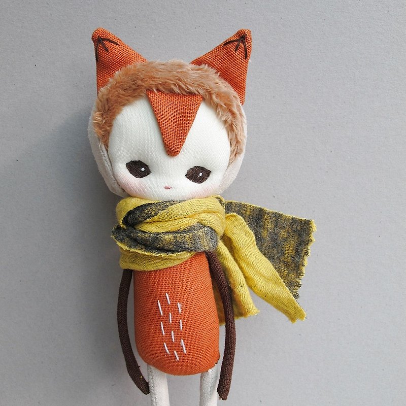 小狐狸精灵A1 - 玩偶/公仔 - 棉．麻 橘色