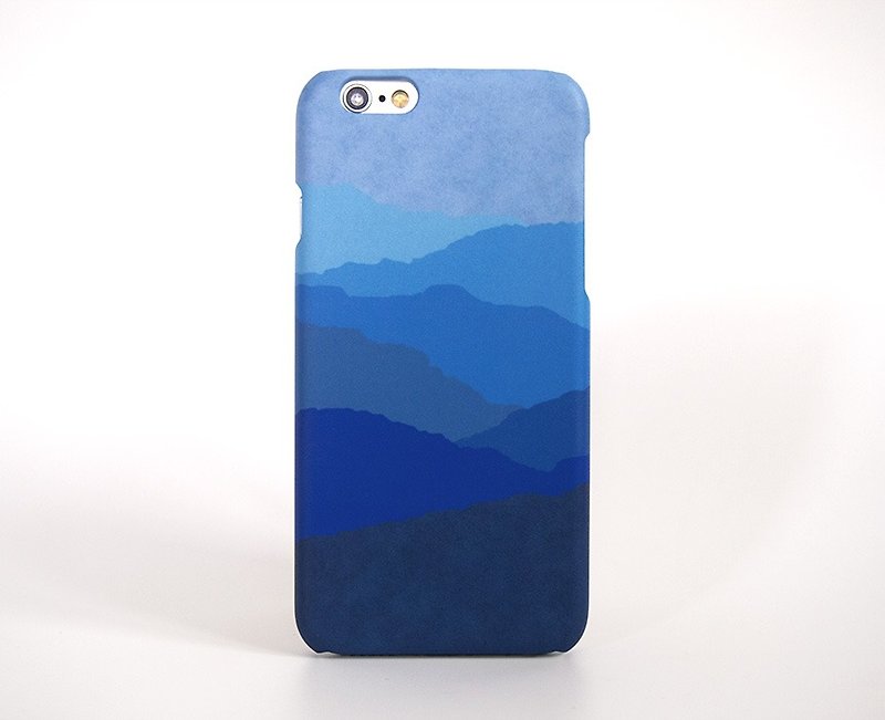 Blue Mountains Silhouette iPhone 手机壳 เคสมือถือวิวภูเขา - 手机壳/手机套 - 塑料 蓝色