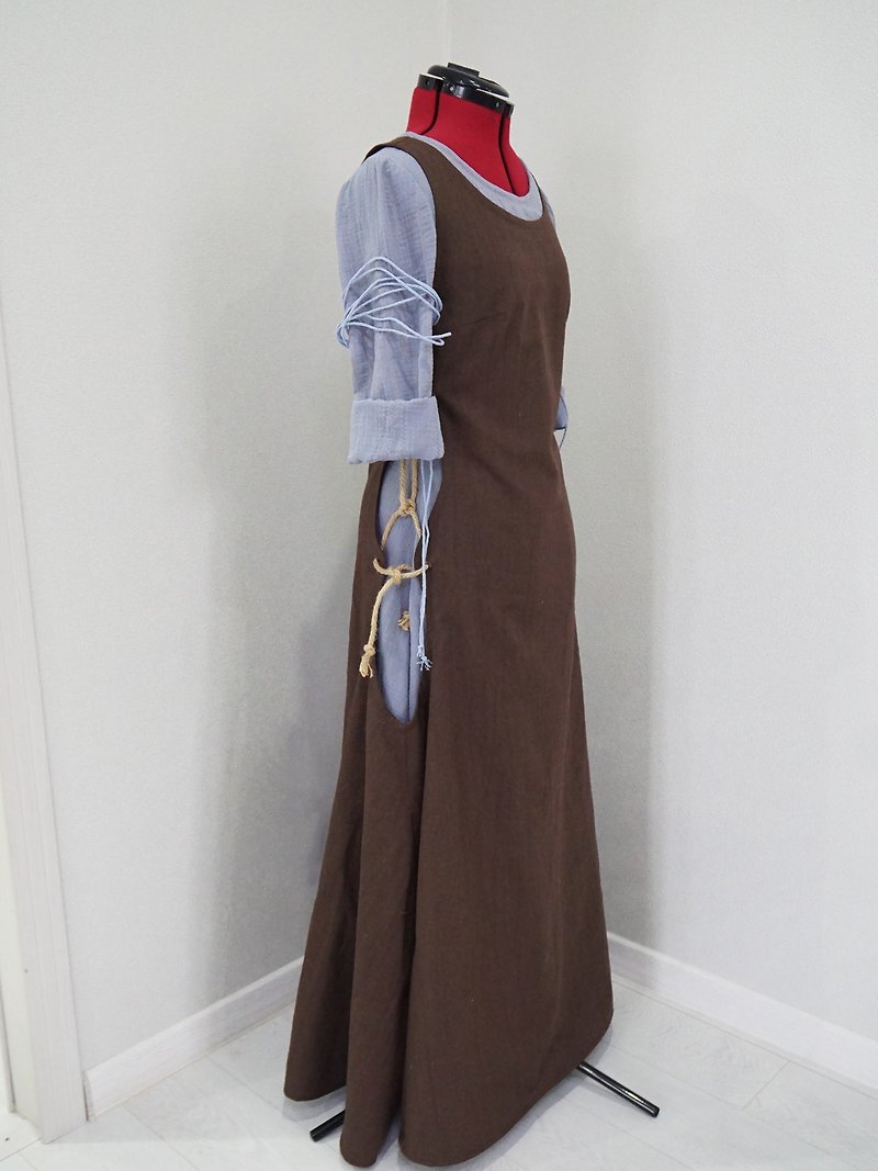 Eowyn brown cosplay costume - inspired by Lord of the Rings - Made to order - 晚装/礼服 - 聚酯纤维 咖啡色