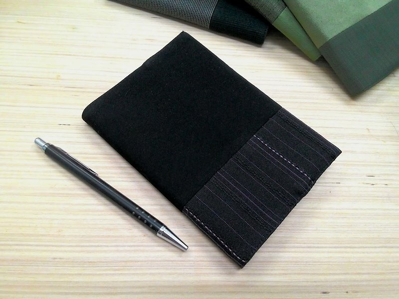精致A6布书衣~黑色(独一商品)B04-024 - 笔记本/手帐 - 其他材质 