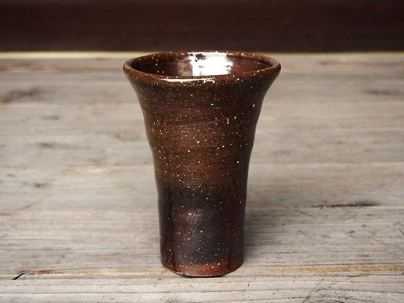 備前 麦酒呑み（大）＿b1-044 - 花瓶/陶器 - 陶 咖啡色