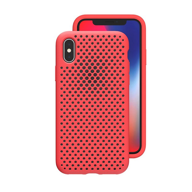 AndMesh-iPhone Xs Max网点软质防撞保护套-鲜红色(4571384958714 - 手机壳/手机套 - 其他材质 红色