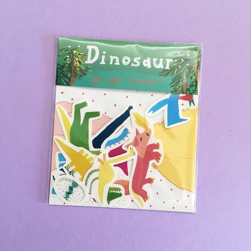 Dinosaur | 贴纸包(10入) - 贴纸 - 纸 