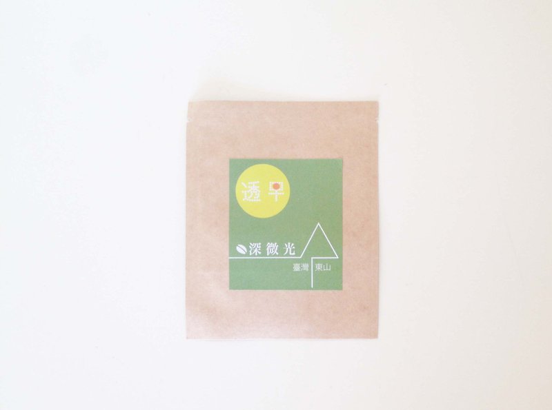 台南东山咖啡滤泡式挂耳包 单包装 - 咖啡 - 新鲜食材 咖啡色