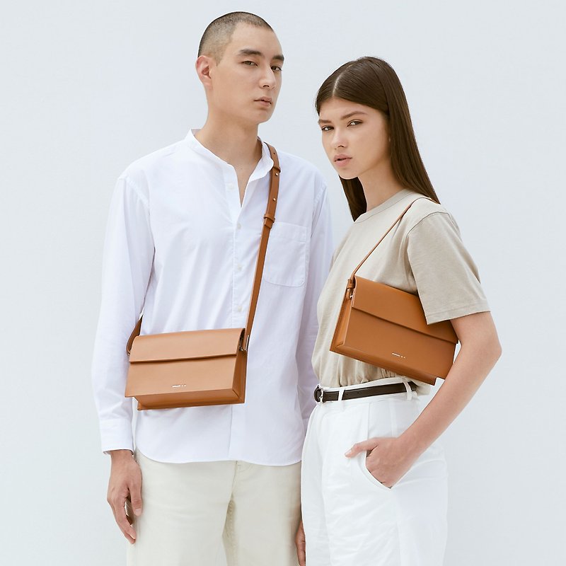 DA26 Arch – 棕色 (Minimal Leather Bag) 手提包 / 手提袋 - 手提包/手提袋 - 真皮 咖啡色