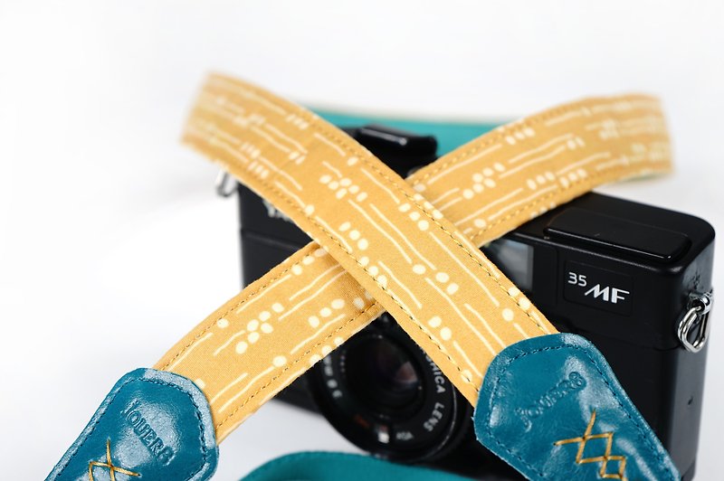 雨丝2.5舒压相机背带 - 相机 - 棉．麻 黄色