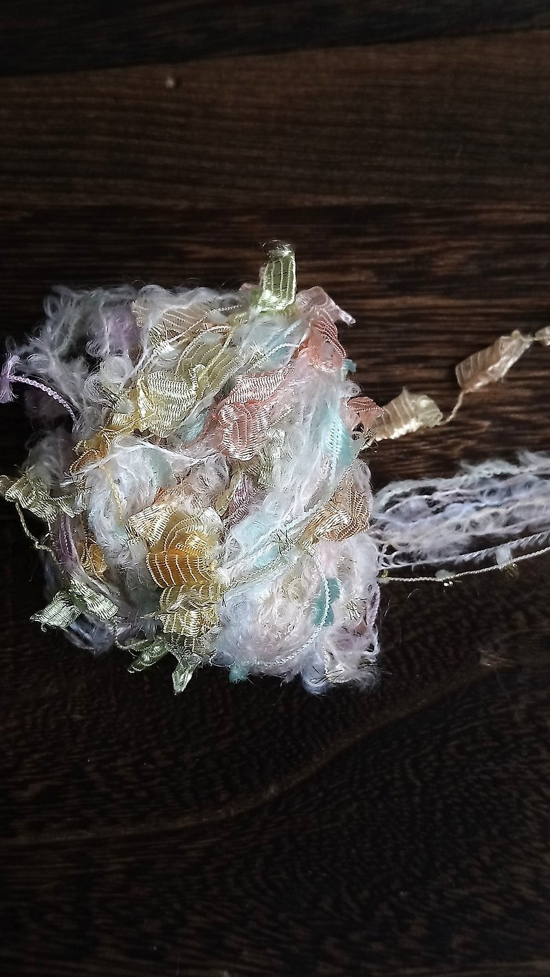 日本混合纱线　100厘米 - 编织/刺绣/羊毛毡/裁缝 - 聚酯纤维 白色