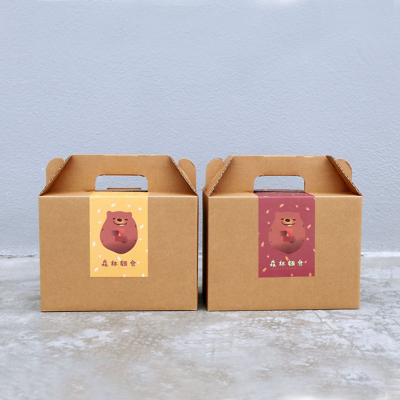 森林面食‘台湾免运’新年礼盒 2盒为1组-共20包（含独家限量蕃薯熊红包袋）年前可到货，好评畅销只剩最后15组 - 面/面线/米粉 - 新鲜食材 红色