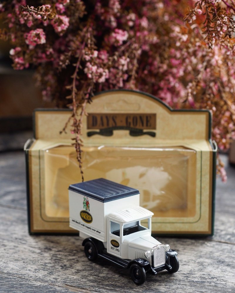 英国制白色可爱厨具广告小货车 含原装盒 J - 摆饰 - 其他金属 白色
