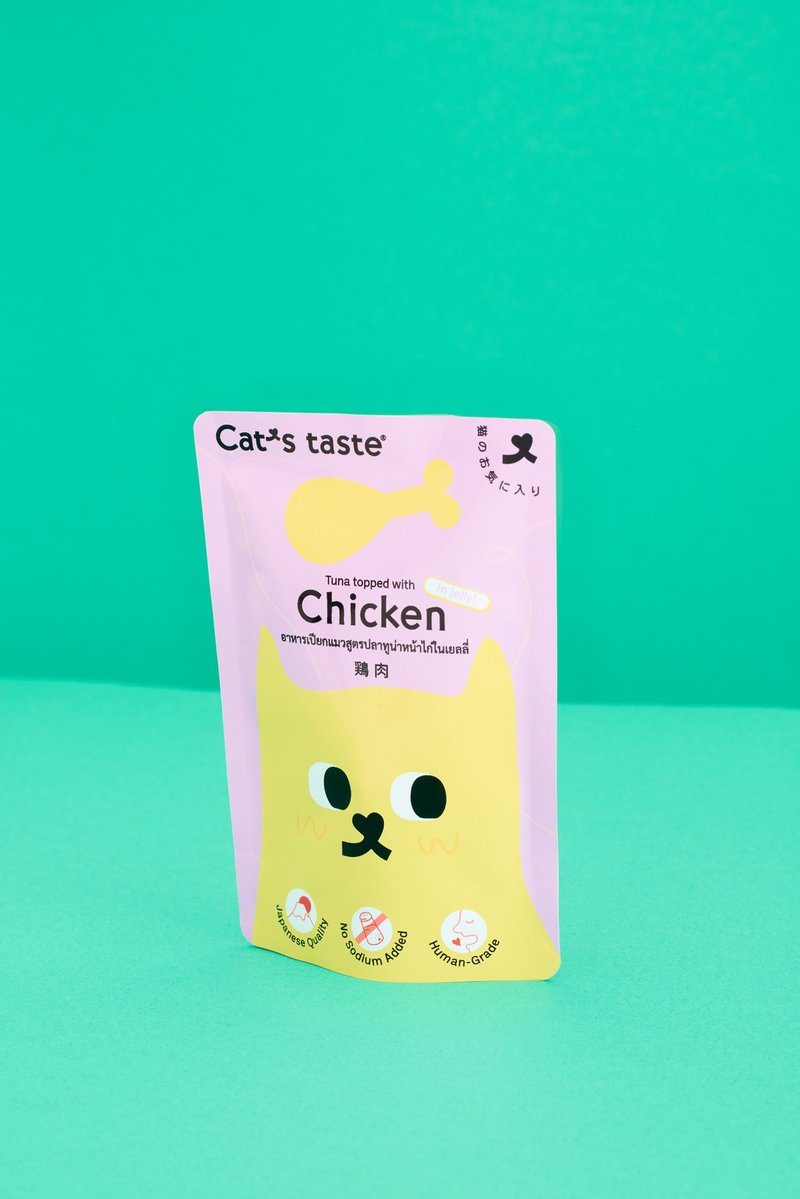 Cat's Taste 吞拿鱼鸡肉啫喱湿猫粮 - 饲料/罐头/鲜食 - 新鲜食材 