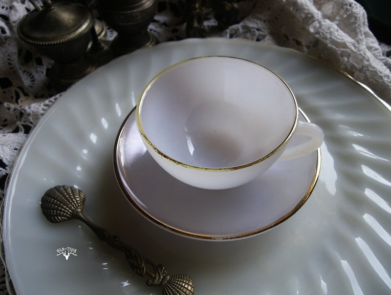 【老时光 OLD-TIME】早期法国制玻璃咖啡杯盘组#5 - 摆饰 - 其他材质 