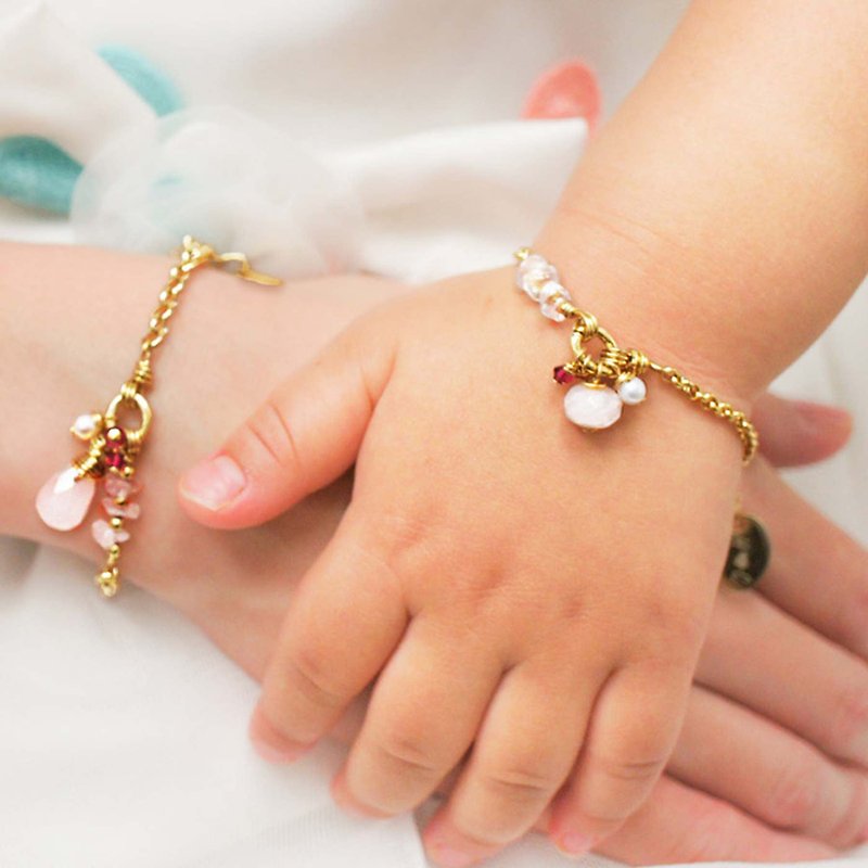 【亲子手链双链组】_无条件的爱_双宝链 定制纪念刻印 福袋 - 手链/手环 - 宝石 