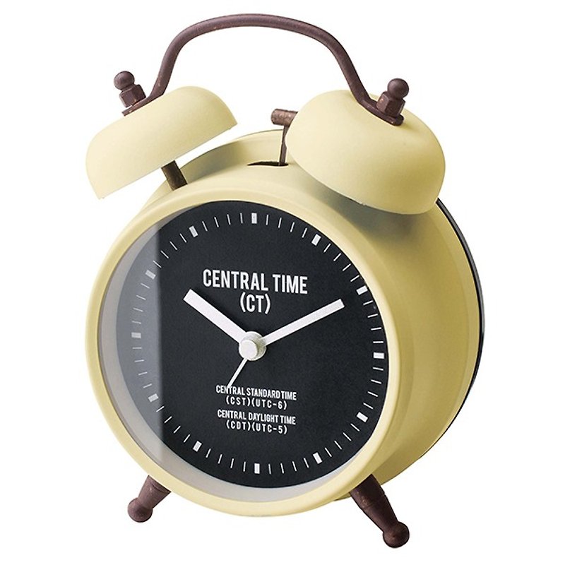 Central Time- 中央标准时间造型闹钟(黄) - 时钟/闹钟 - 其他金属 黄色
