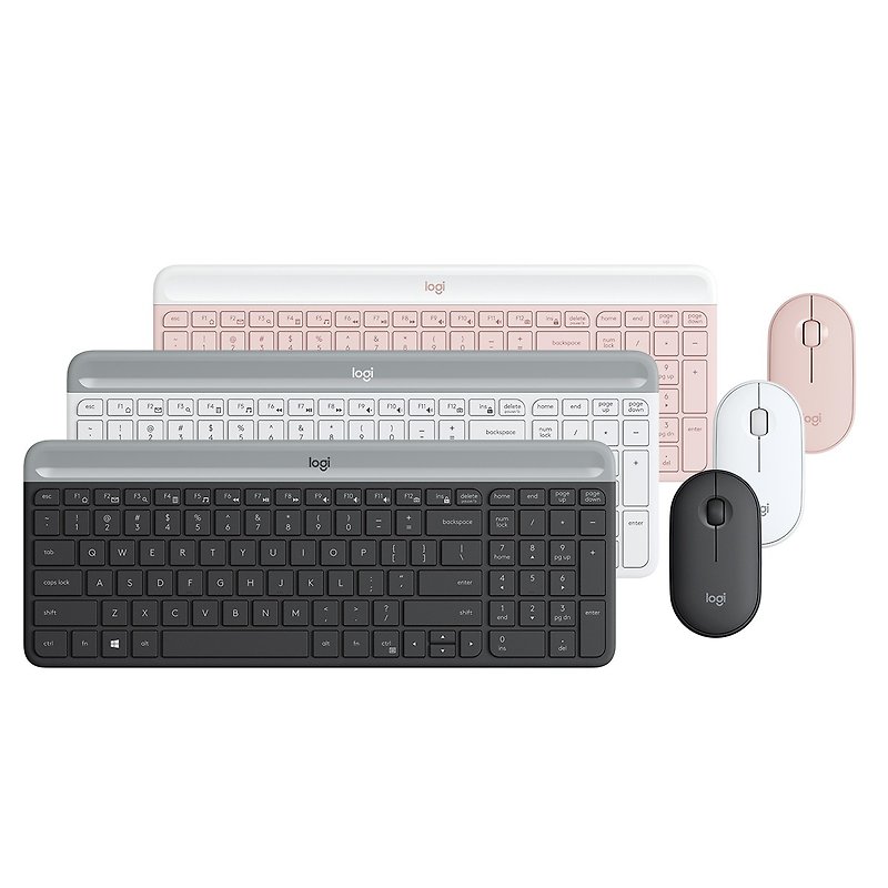 MK470 超薄无线键盘鼠标组合 - 电脑配件 - 塑料 多色