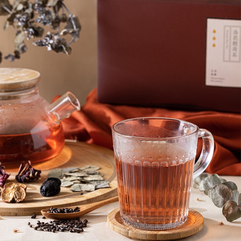 汉方茶 | 洛花轻荷茶21入【帮助代谢】无咖啡因养生茶 决明子荷叶 - 茶 - 新鲜食材 咖啡色