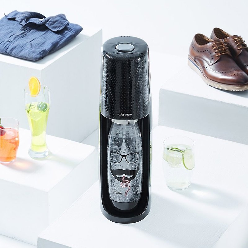 英国SodaStream  嬉皮士水滴宝特瓶1L(3入) - 水壶/水瓶 - 塑料 黑色
