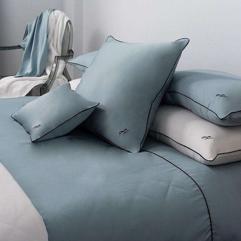 顶极天丝床组 曙光蓝加大两用被床包组 100%天丝莱赛尔60支 - 寝具 - 其他材质 