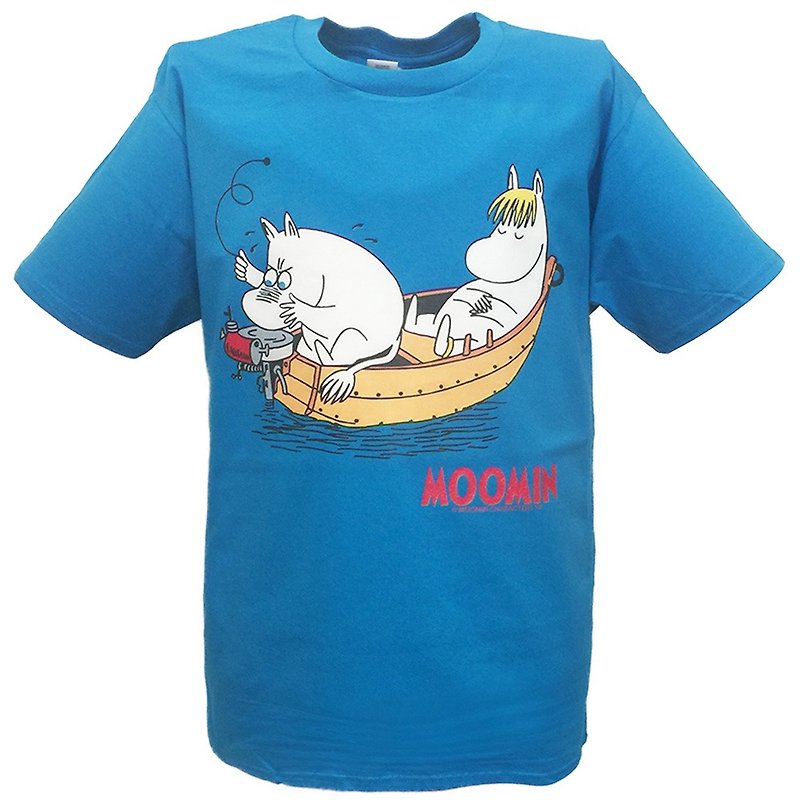 Moomin噜噜米授权-T恤：【惬意的可儿】成人短袖 T-shirt - 女装 T 恤 - 棉．麻 咖啡色