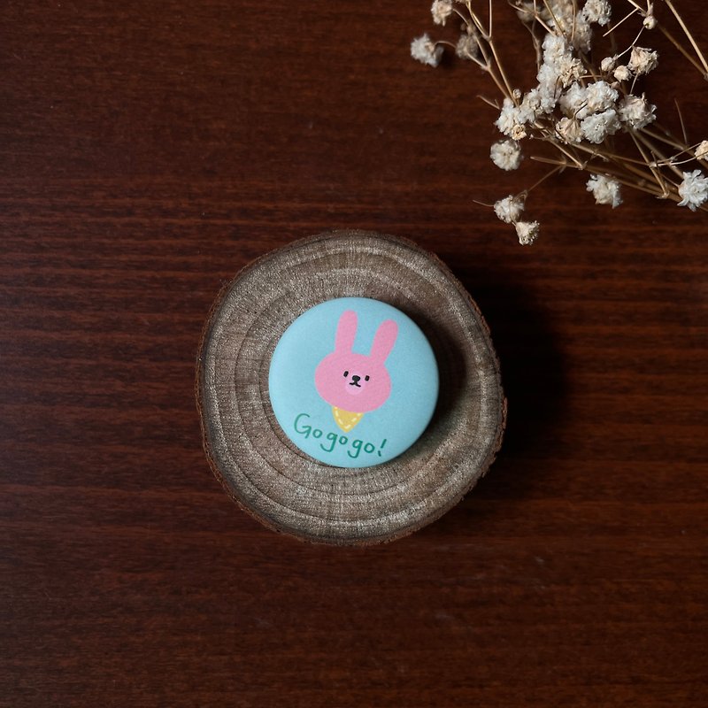 兔子小徽章 - 其他 - 塑料 蓝色