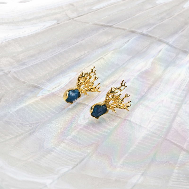 Sea coral earrings - 耳环/耳夹 - 铜/黄铜 