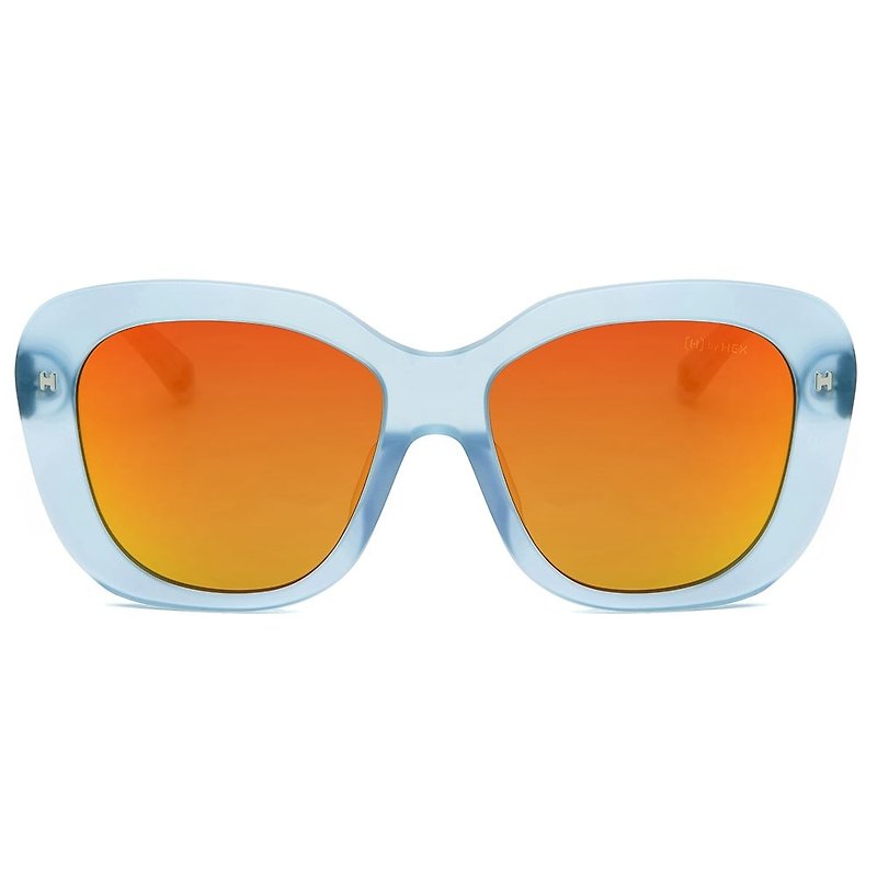 墨镜 | 太阳眼镜 | 淡蓝色大框 | 台湾制 | 胶框眼镜 - 眼镜/眼镜框 - 其他材质 蓝色