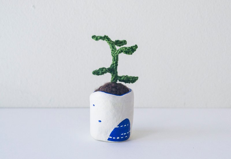 Miniature Knitted Plant - home decor - 植栽/盆栽 - 其他材质 多色