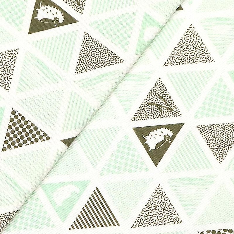棉麻布料(三角密室)湖水绿 - 编织/刺绣/羊毛毡/裁缝 - 棉．麻 绿色