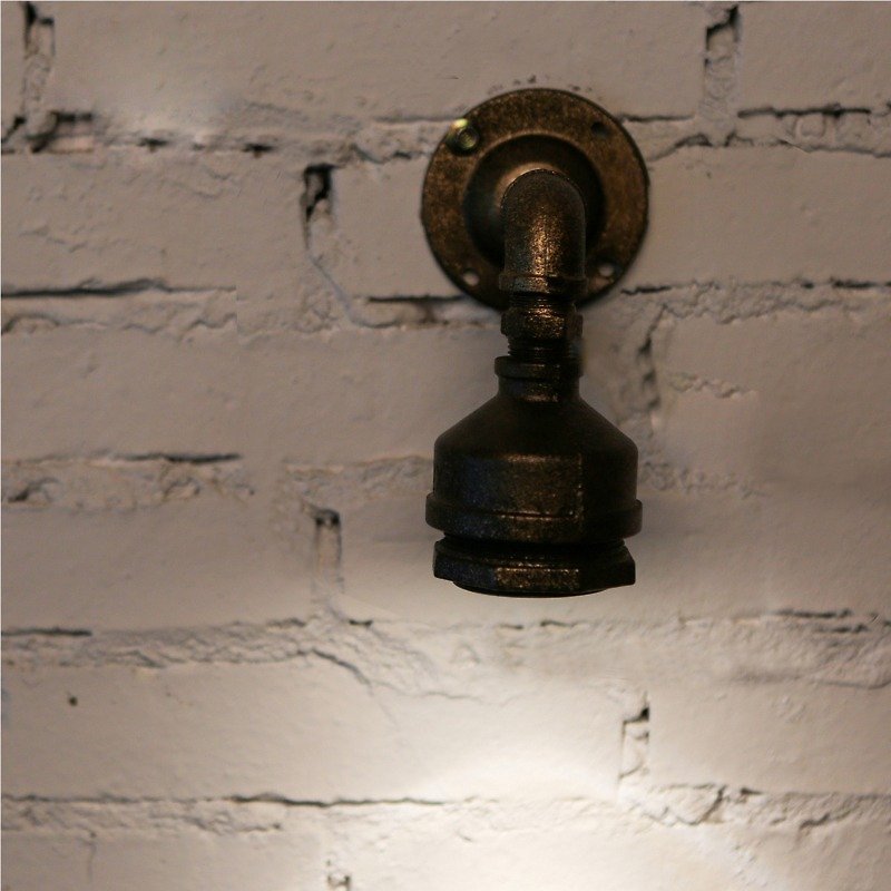 阀匠 工业风水管壁灯墙壁装饰灯LED射灯 - 灯具/灯饰 - 其他金属 咖啡色