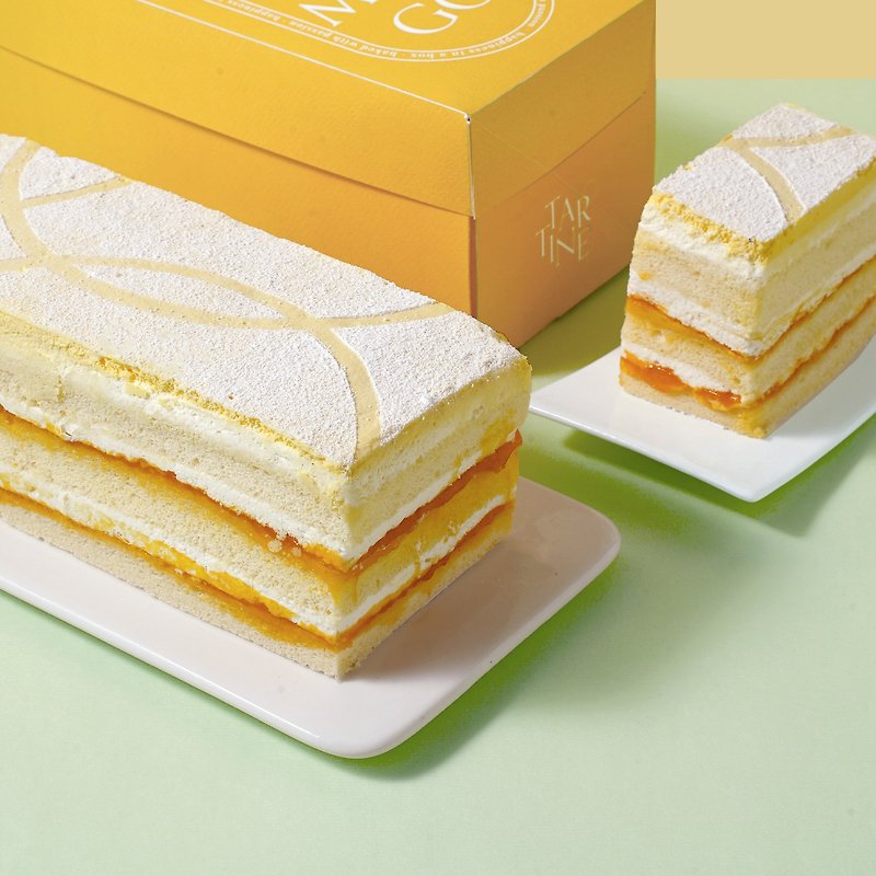 冰心芒果酱蛋糕 芒果冰 芒果蛋糕 芒果甜点 唐缇Tartine - 蛋糕/甜点 - 新鲜食材 橘色