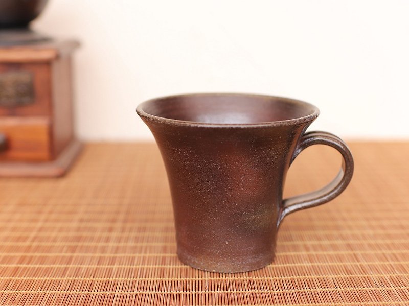 備前 コーヒーカップ(中)　c1-068 - 咖啡杯/马克杯 - 陶 咖啡色
