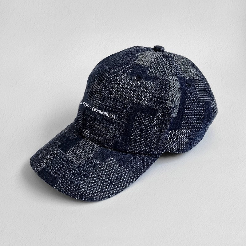 DYCTEAM - Grid Pattern Cap - 帽子 - 棉．麻 蓝色