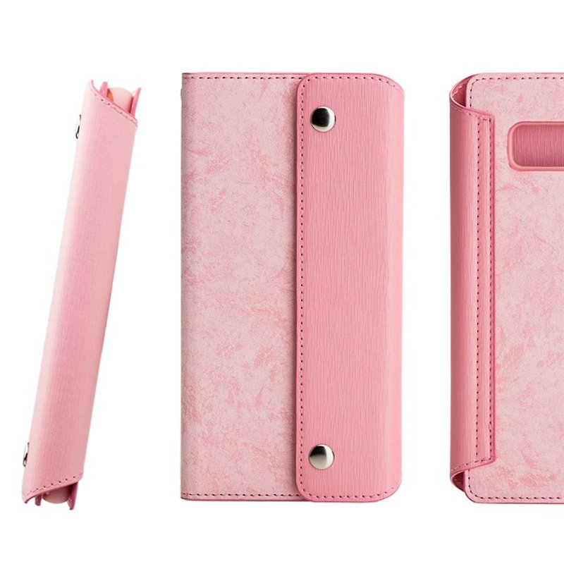 Samsung Galaxy Note8 侧掀站立式皮套-粉(4716779658293) - 其他 - 真皮 粉红色