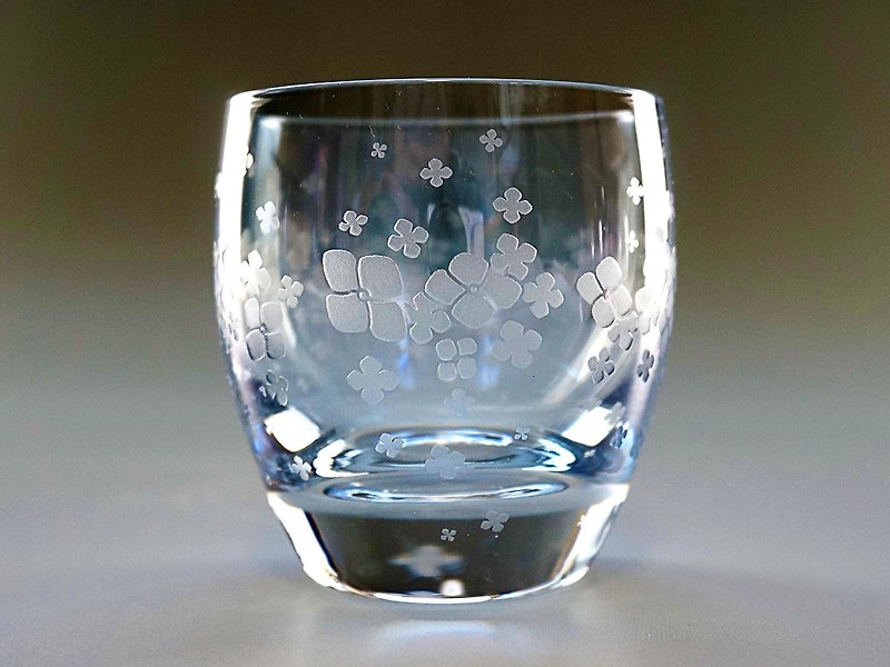紫陽花のお猪口【露草】 - 酒杯/酒器 - 玻璃 蓝色