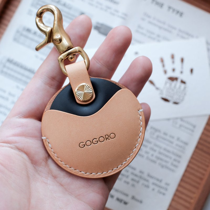 【寓吉】gogoro/gogoro2 钥匙专用皮套 Key holder / buttero原色 - 钥匙链/钥匙包 - 真皮 金色