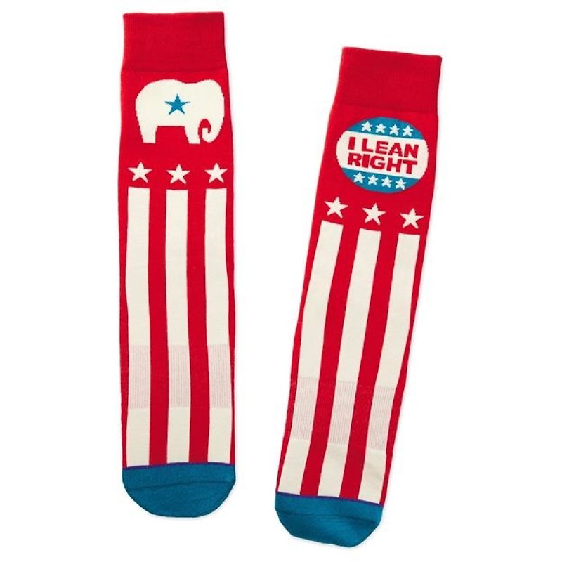 休闲长袜－大象马戏团 - 袜子 - 棉．麻 红色