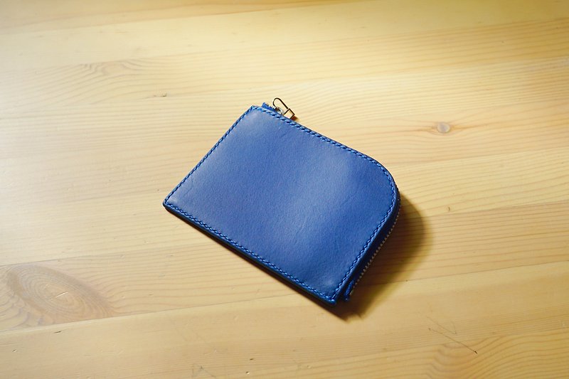 L型零钱包(现货出清) - 皮夹/钱包 - 真皮 蓝色
