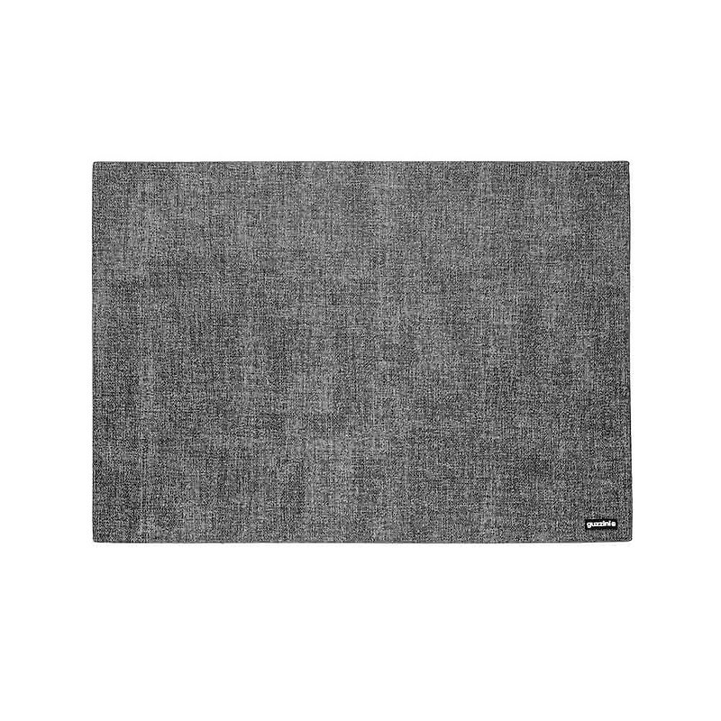 仿布纹系列-灰黑色餐垫-43×30CM - 餐垫/桌巾 - 塑料 灰色