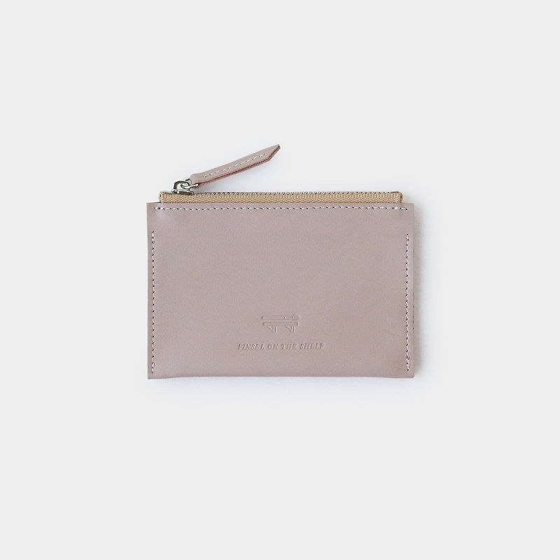 double mini wallet : lilac - 皮夹/钱包 - 真皮 