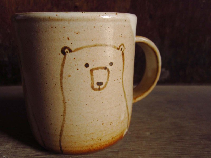 手绘白熊马克杯 - 咖啡杯/马克杯 - 其他材质 