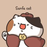 小三花看家中Sanfa cat