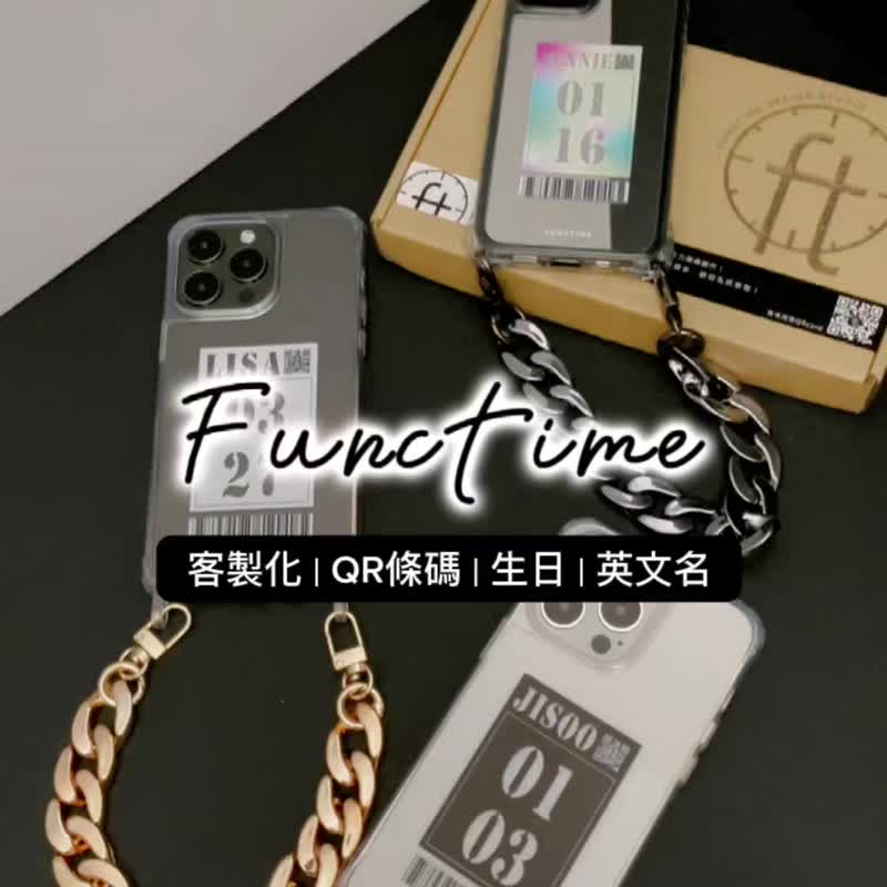 【Functime】定制化 镂空色块载具QRcord 黑色 手机壳 - 手机壳/手机套 - 塑料 透明