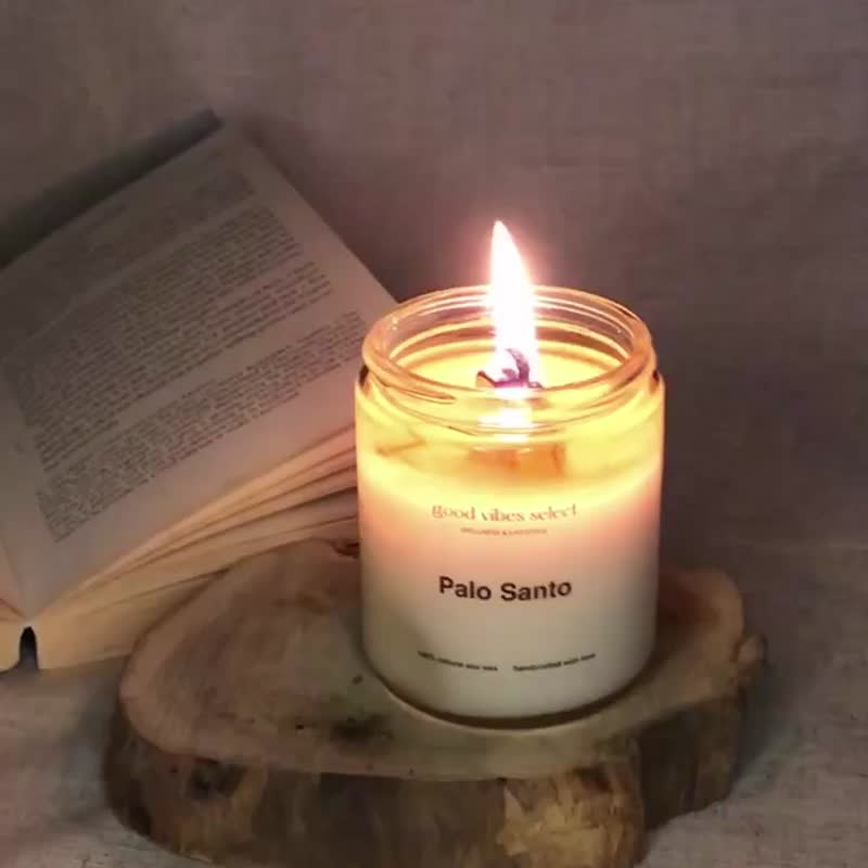 【优惠套装】PALO SANTO 秘鲁圣木芯蜡烛x2 生日礼物 礼盒 - 蜡烛/烛台 - 木头 白色