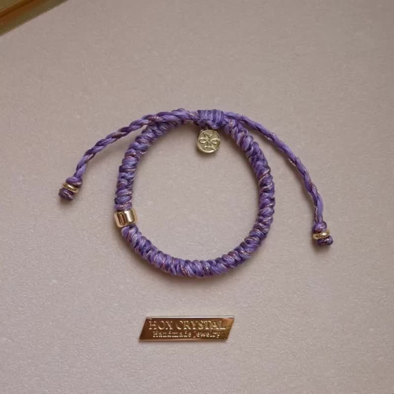 HOX CRYSTAL 护身金刚结绳 - 手链/手环 - 其他材质 紫色