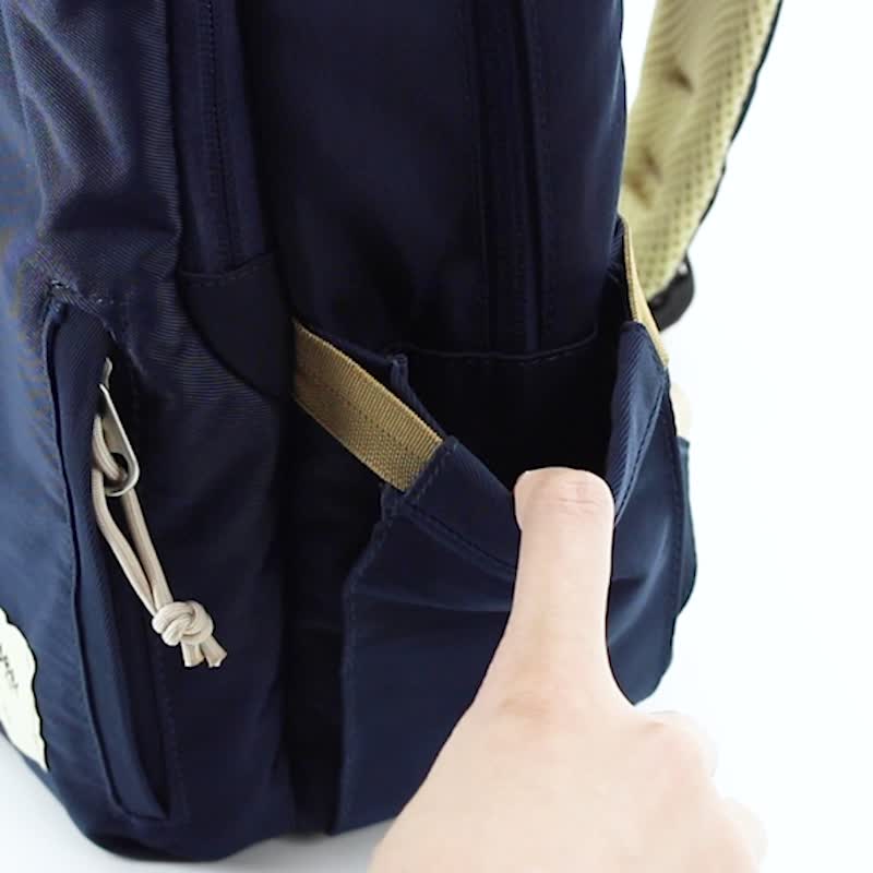 旅行防盗收纳王背包防泼水笔电包 笔记型电脑 后背包 电脑包 收纳 - 后背包/双肩包 - 尼龙 蓝色