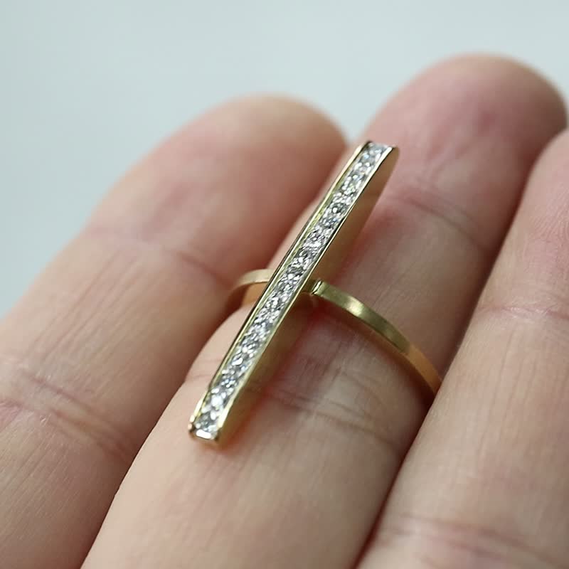 米勒钻石/长戒指 - 戒指 - 宝石 金色