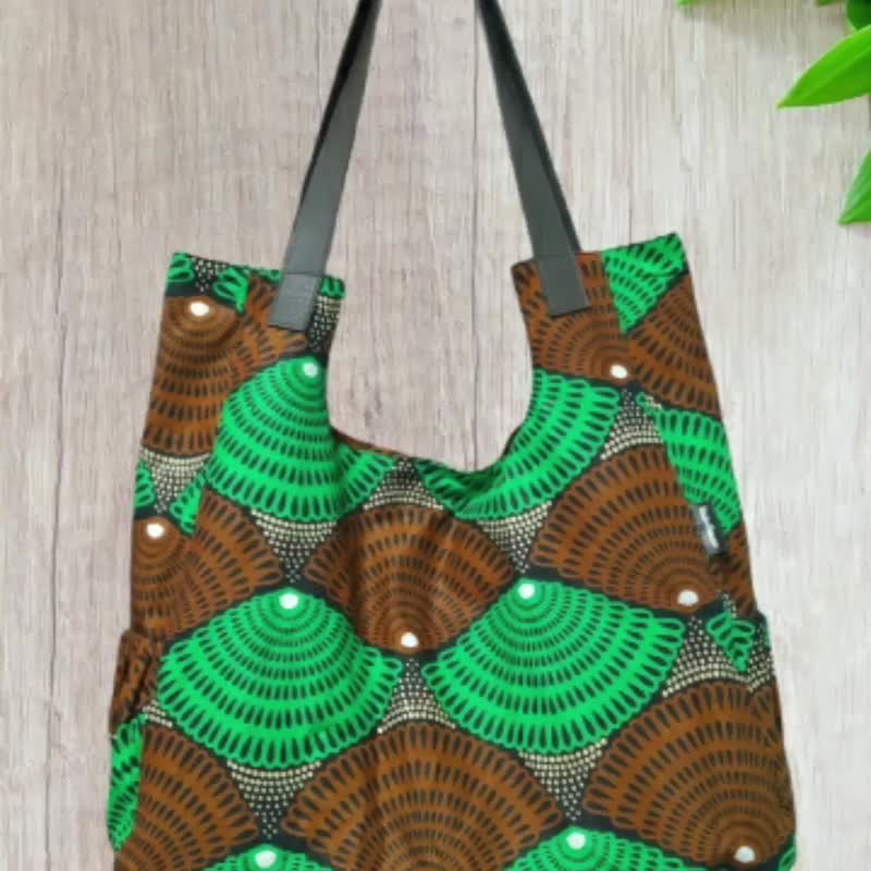 棉布袋非洲印刷设计 - 手提包/手提袋 - 棉．麻 绿色