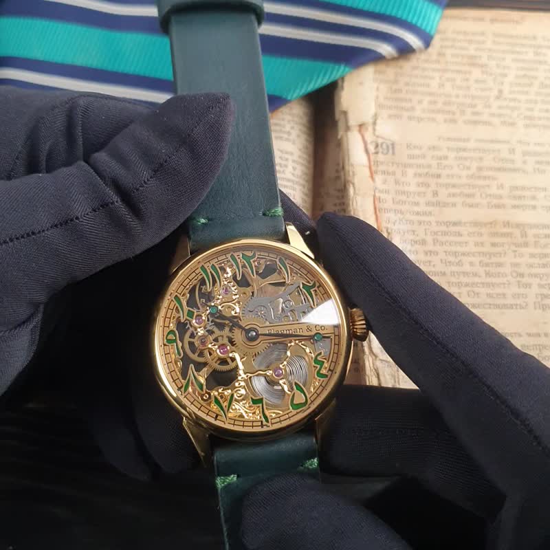 镂空手表 , 手工手表 , 阿拉伯手表 , 中国数字手表 , 蒸汽朋克手 - 男表/中性表 - 其他材质 多色